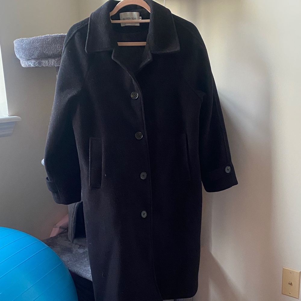 Extra Thick Black Trench Coat